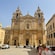 The façade of Saint Paul’s Cathedral in Mdina, Malta